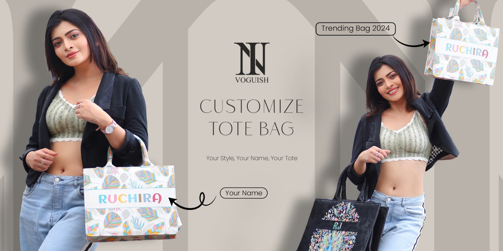 "Tote Your Style: Personalized Tote Bags for Every Look