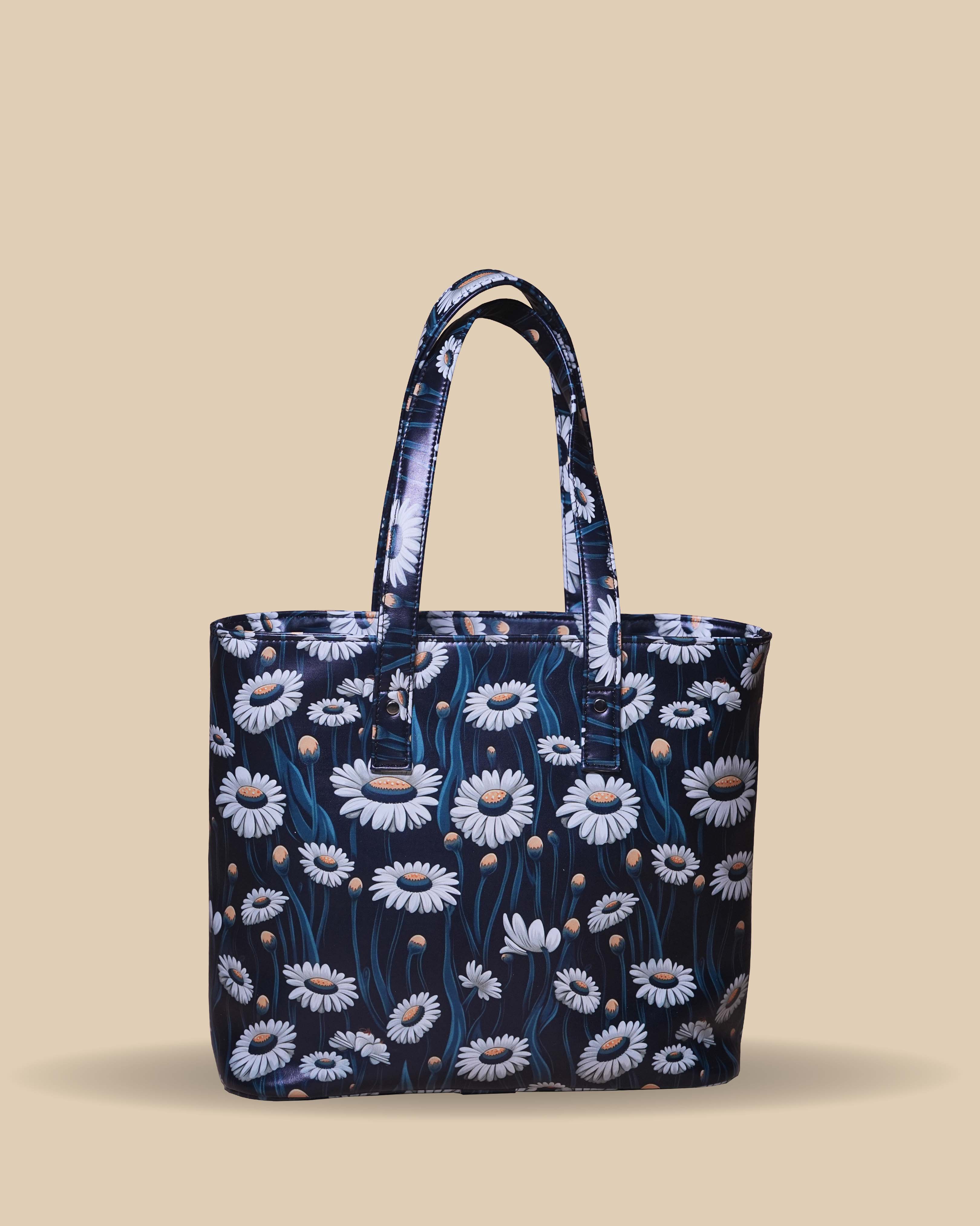 Customized Shoulder Tote Bag with Beautiful Floral design