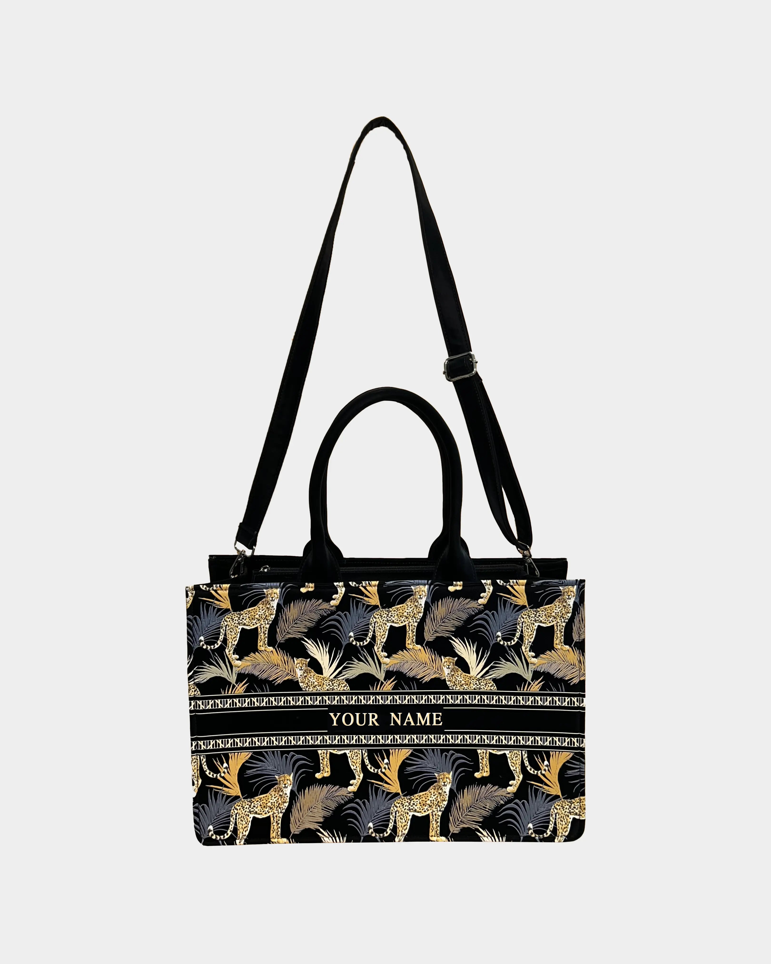 IN VOGUISH Leopard Designer Customized Tote Bag