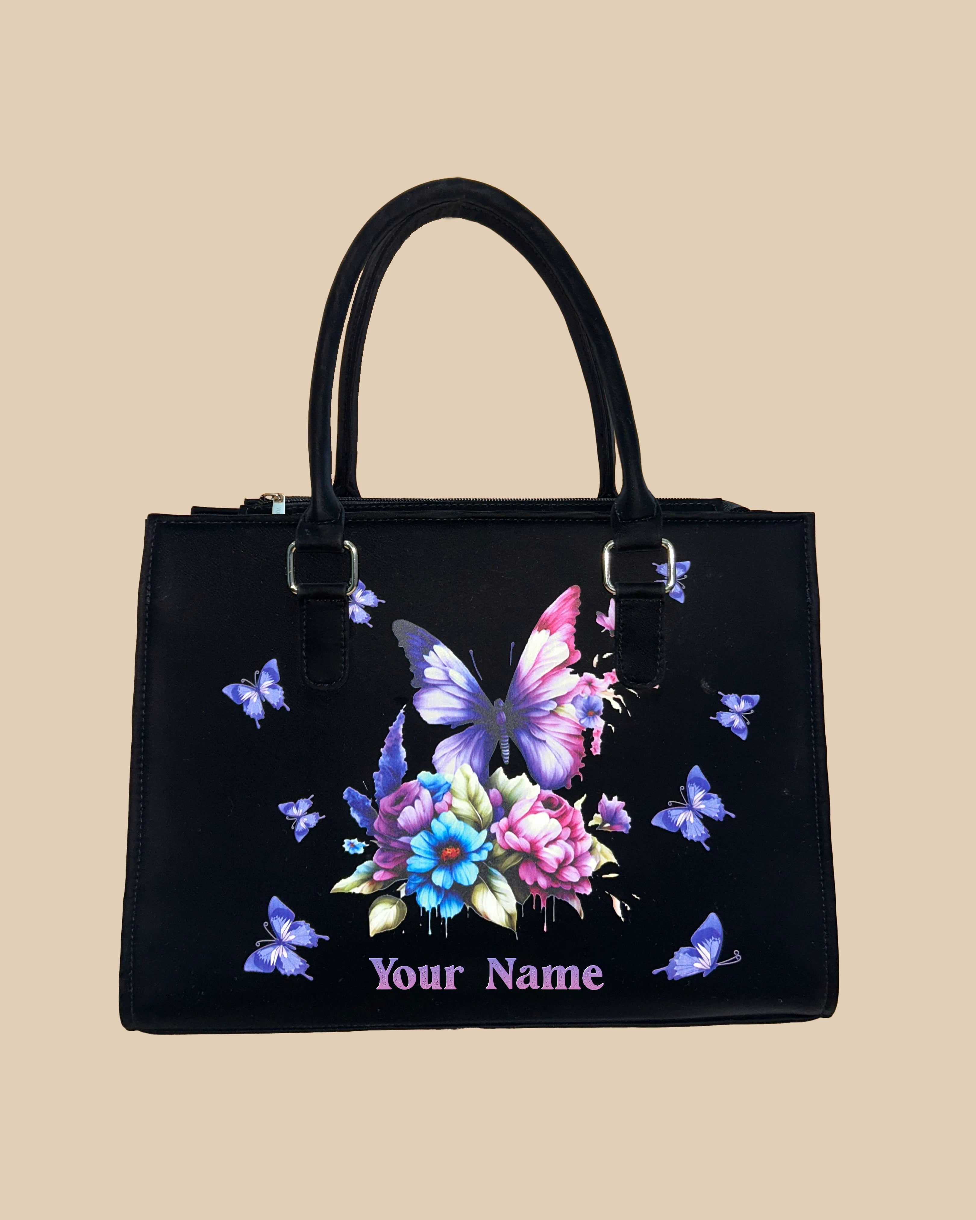 Colorful Floral & Butterfly Customized Sling Bag