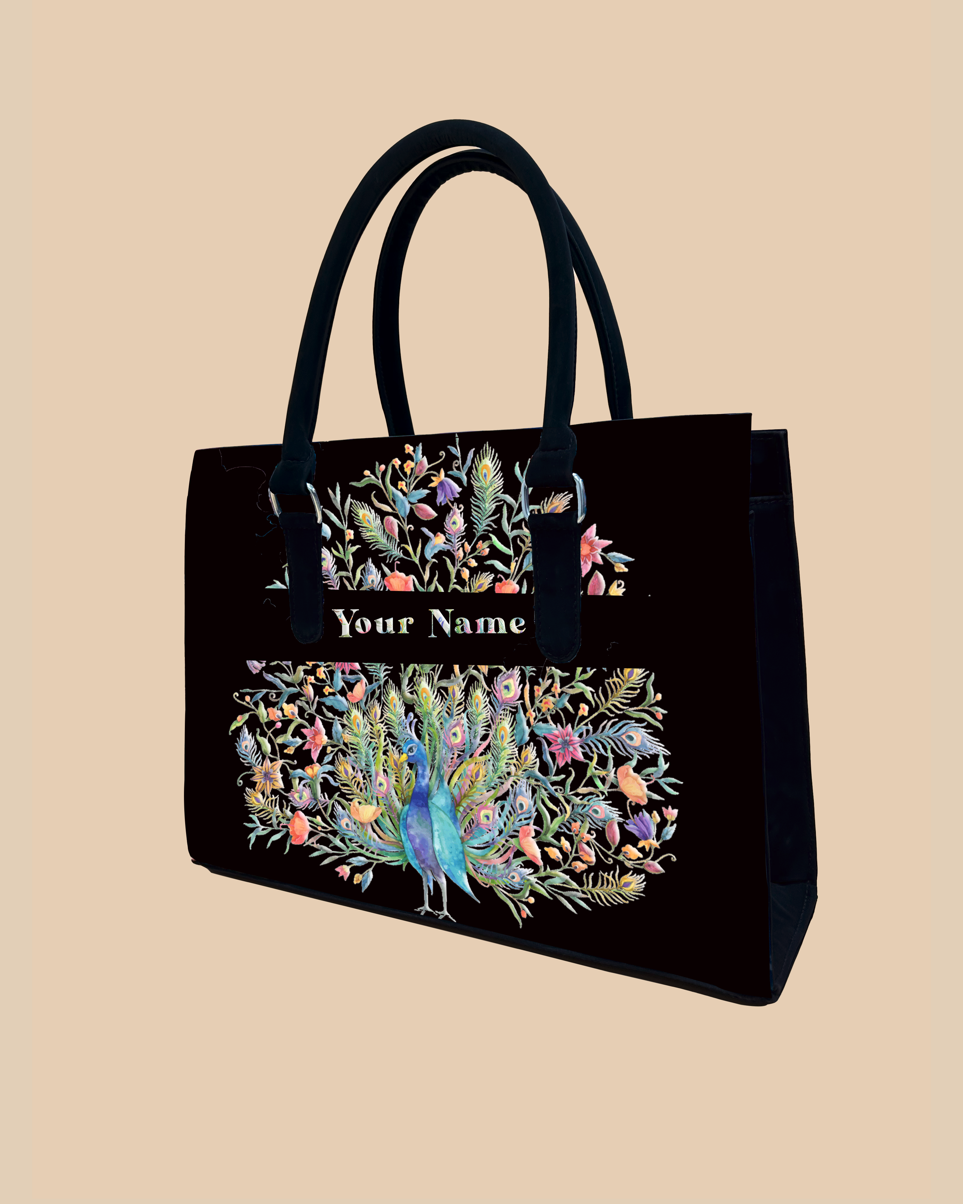 Peacock Designer Sling Tote