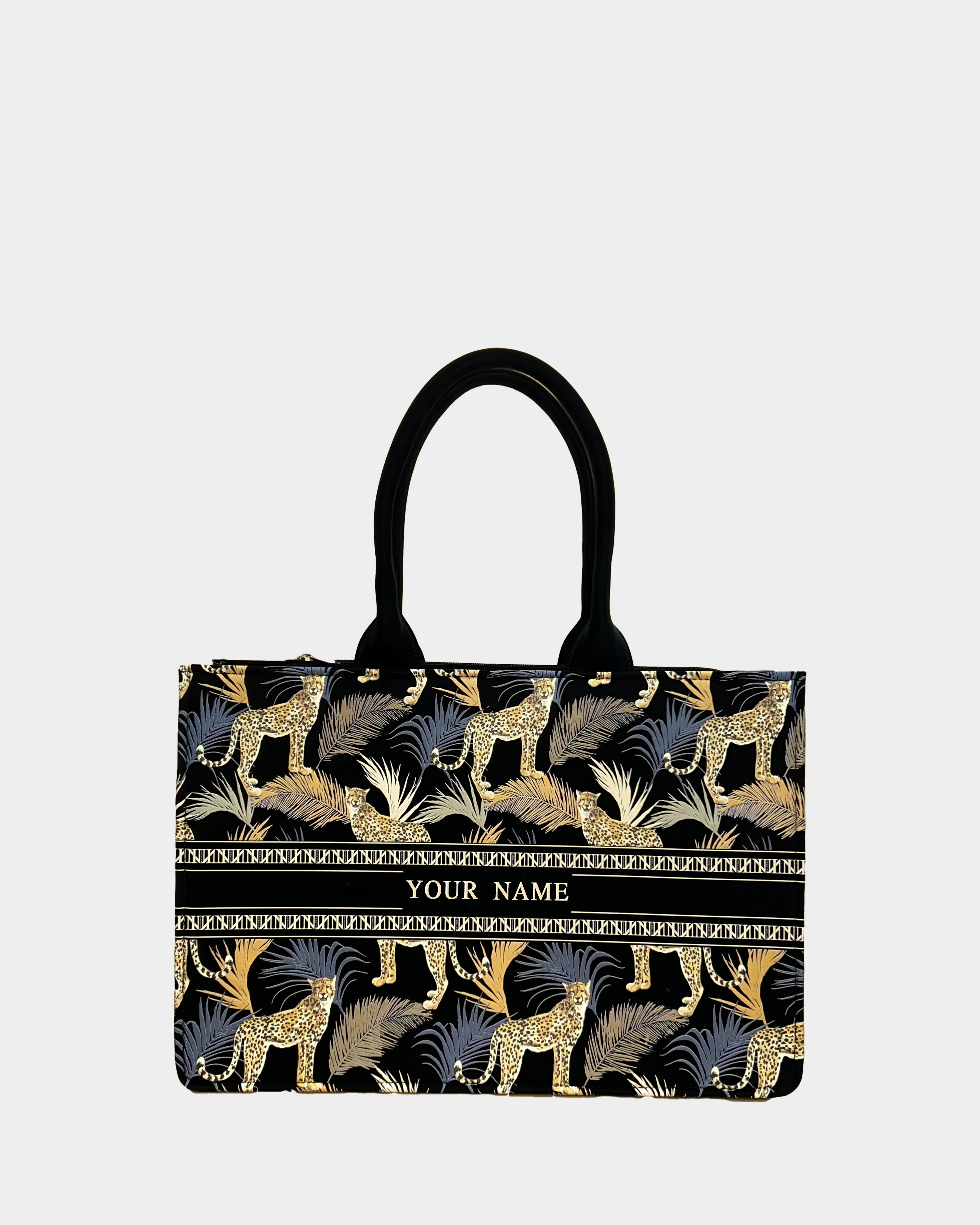 IN VOGUISH Leopard Designer Customized Tote Bag