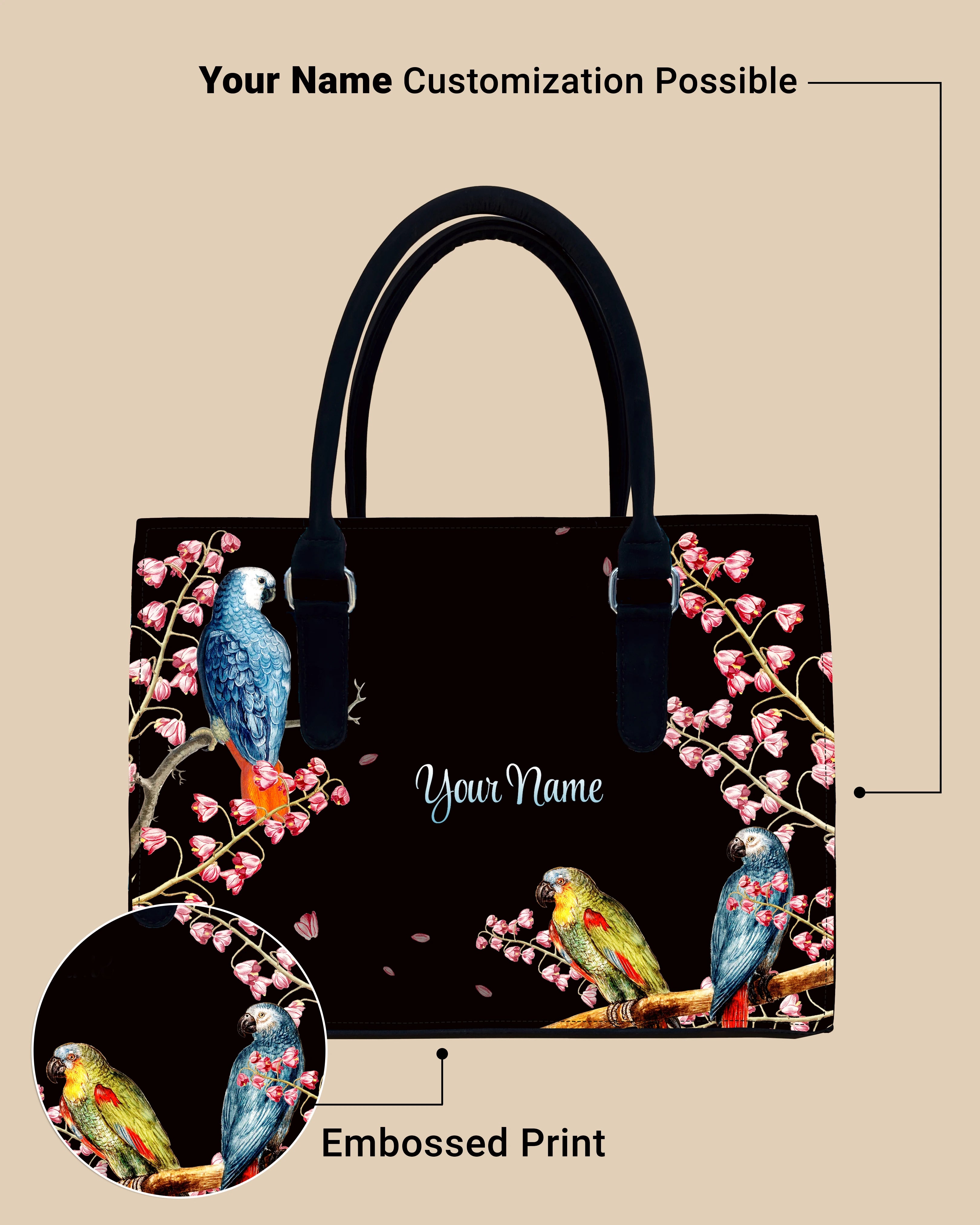 colorful parrot Customized Sling Bag