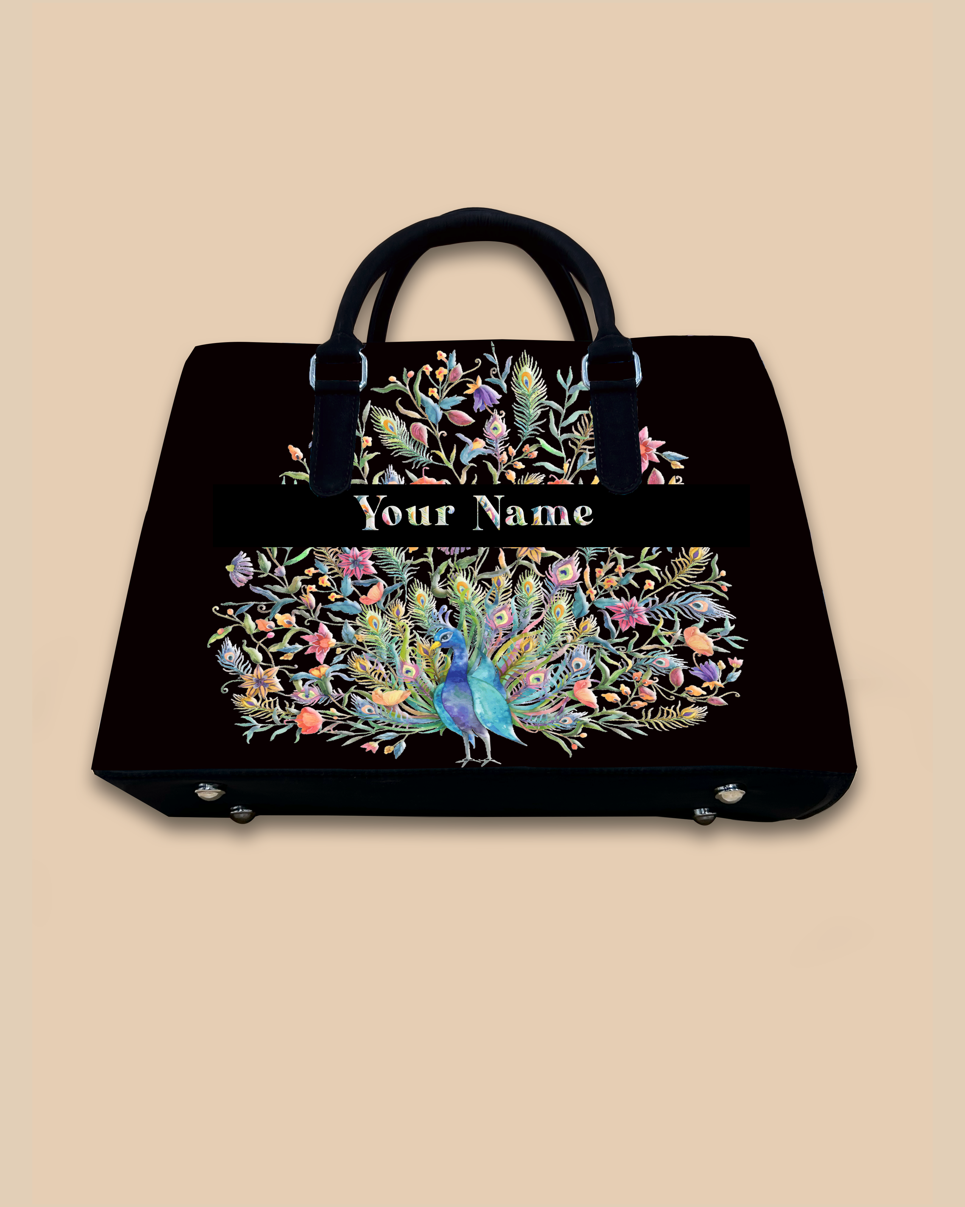 Peacock Designer Sling Tote