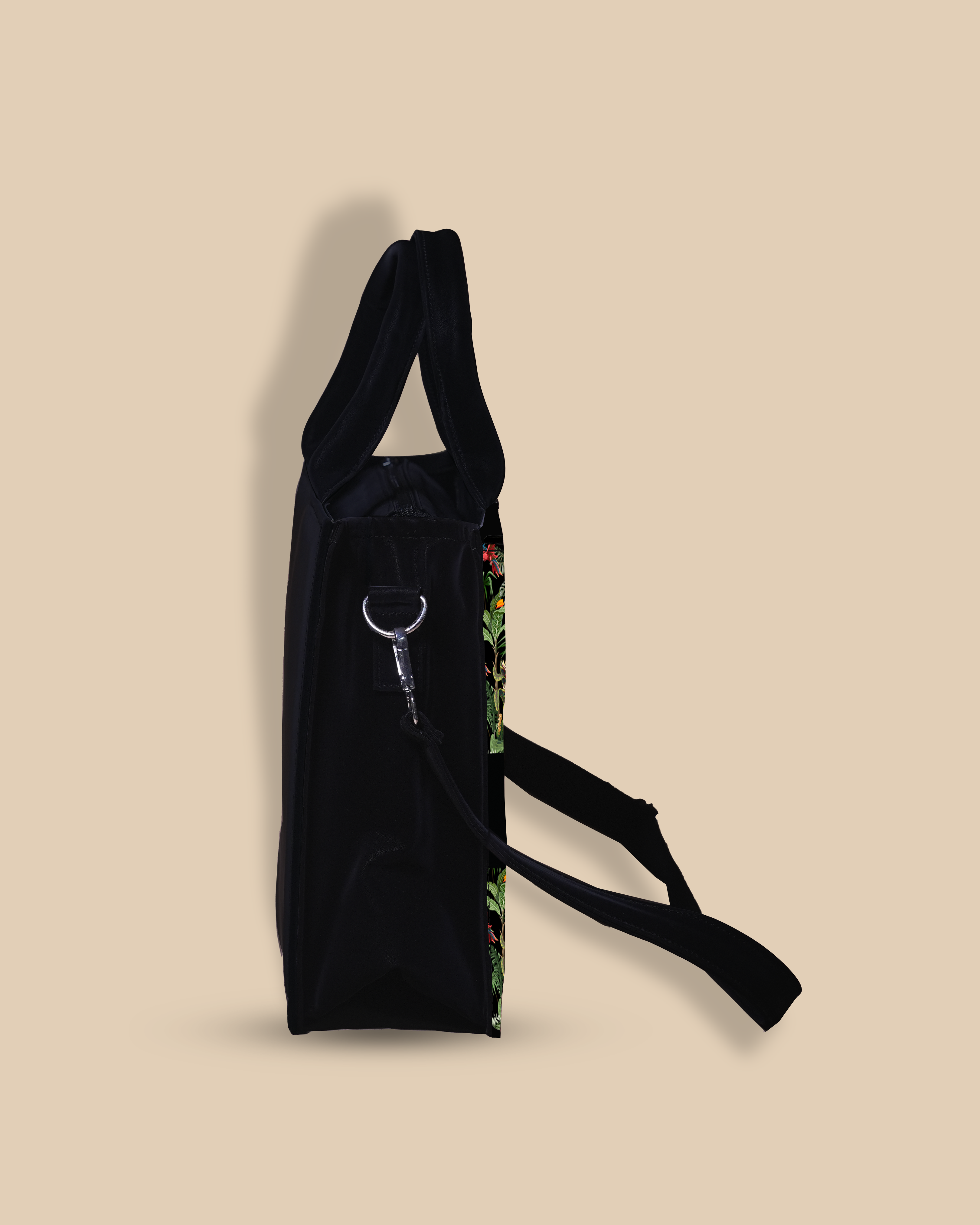 Customized small Tote Bag Designed with Flamingo And Colourfull Parrot