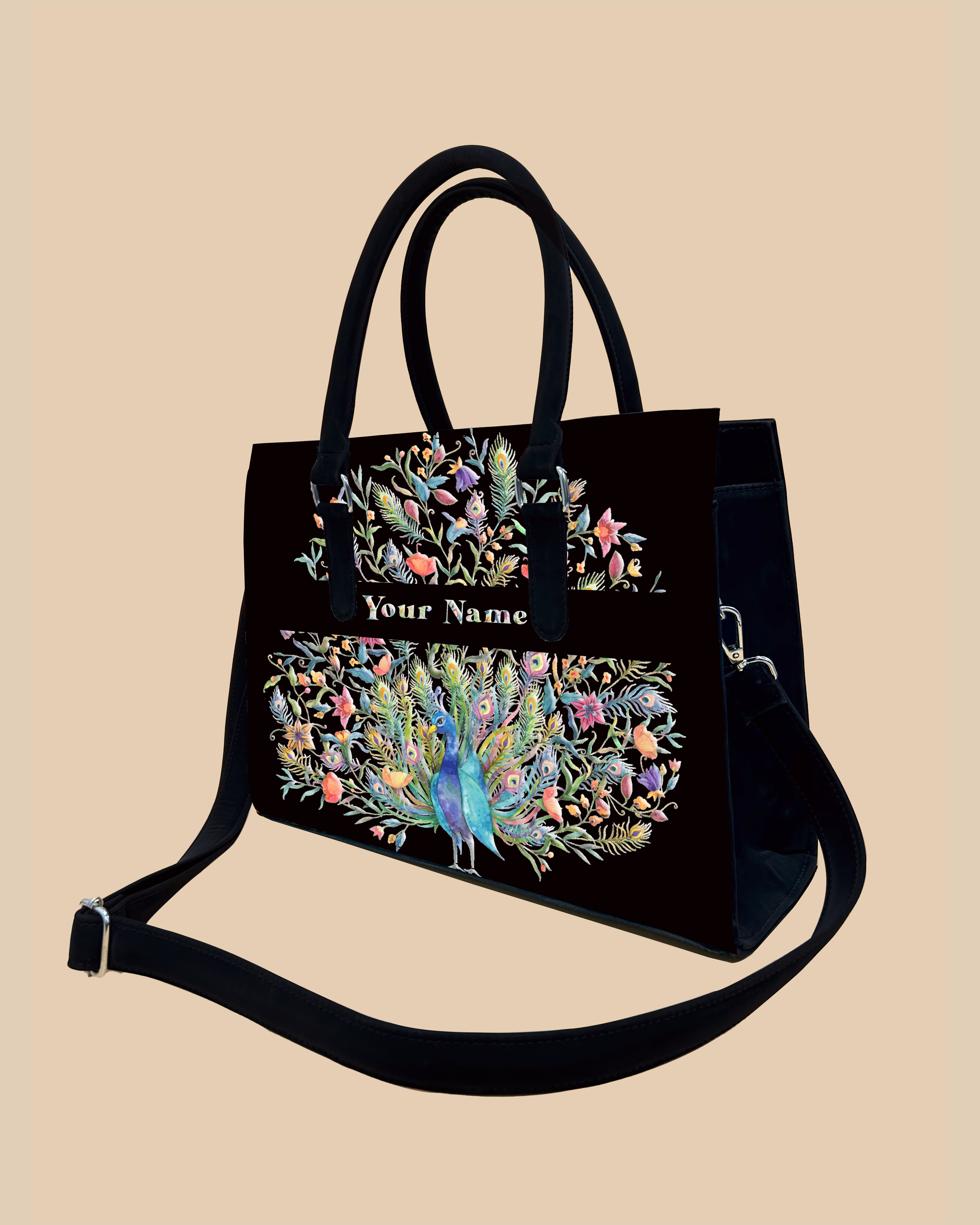 Peacock Designer Sling Tote