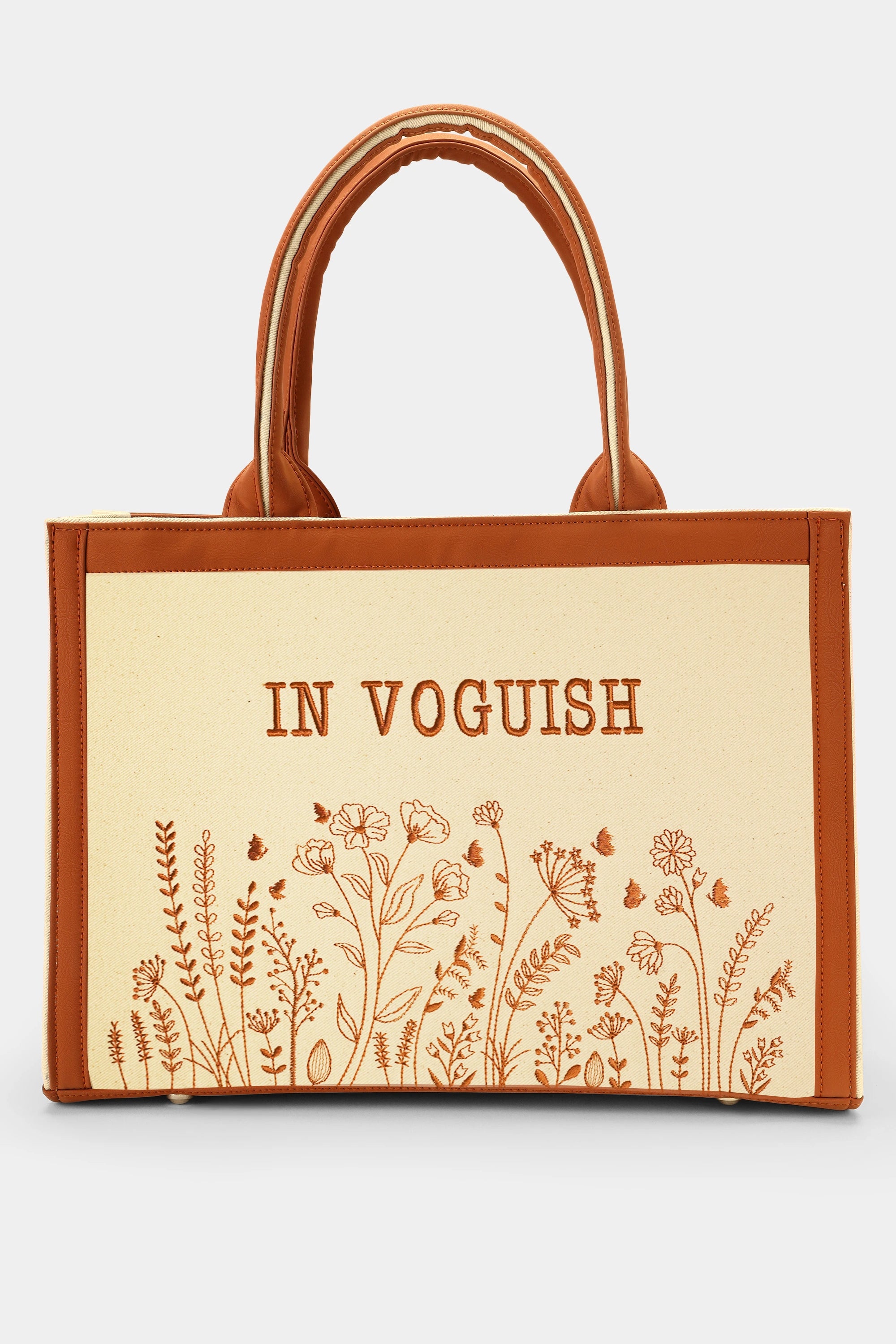 Meadow Bloom Customized Premium Embroidered Tote Bag