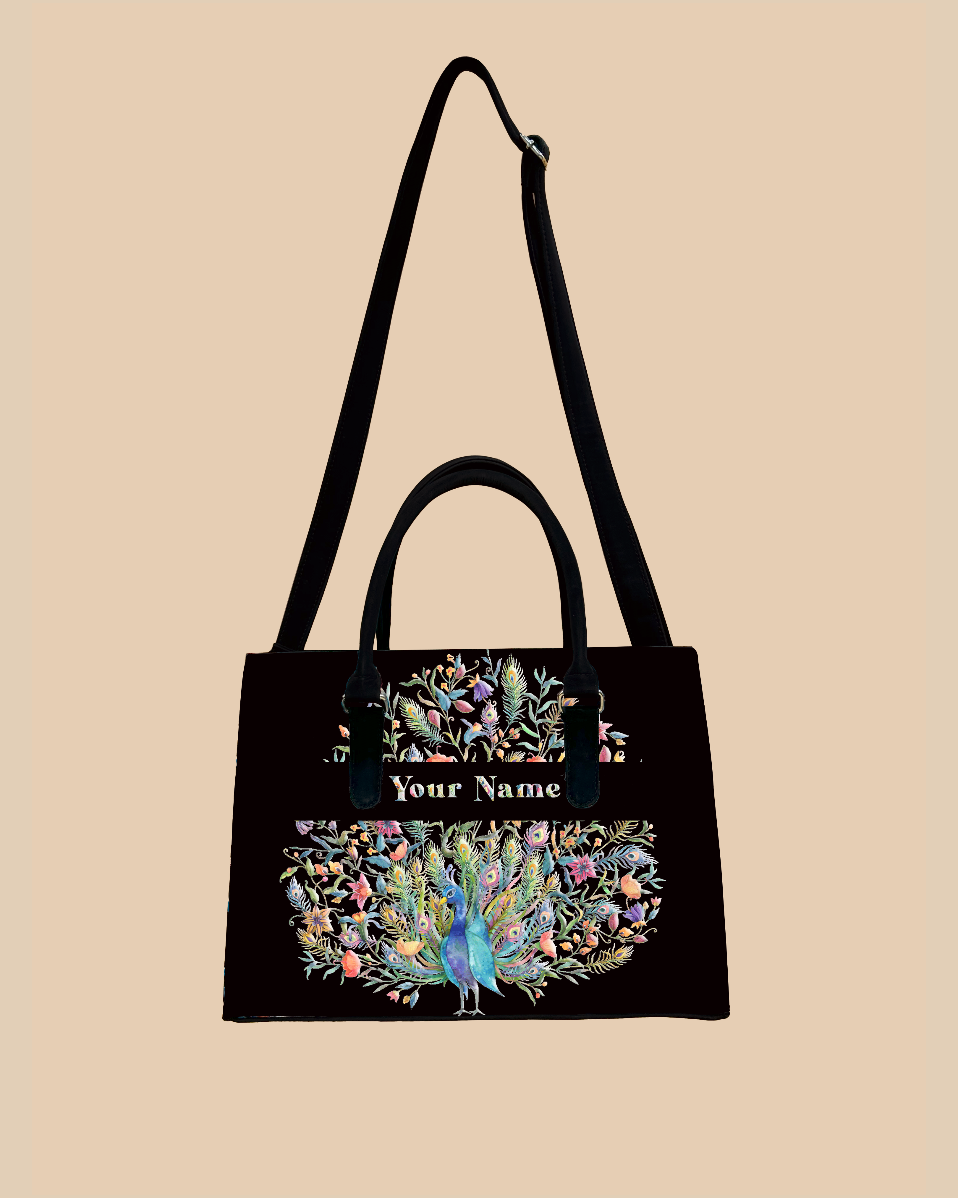 Peacock Designer Sling Tote