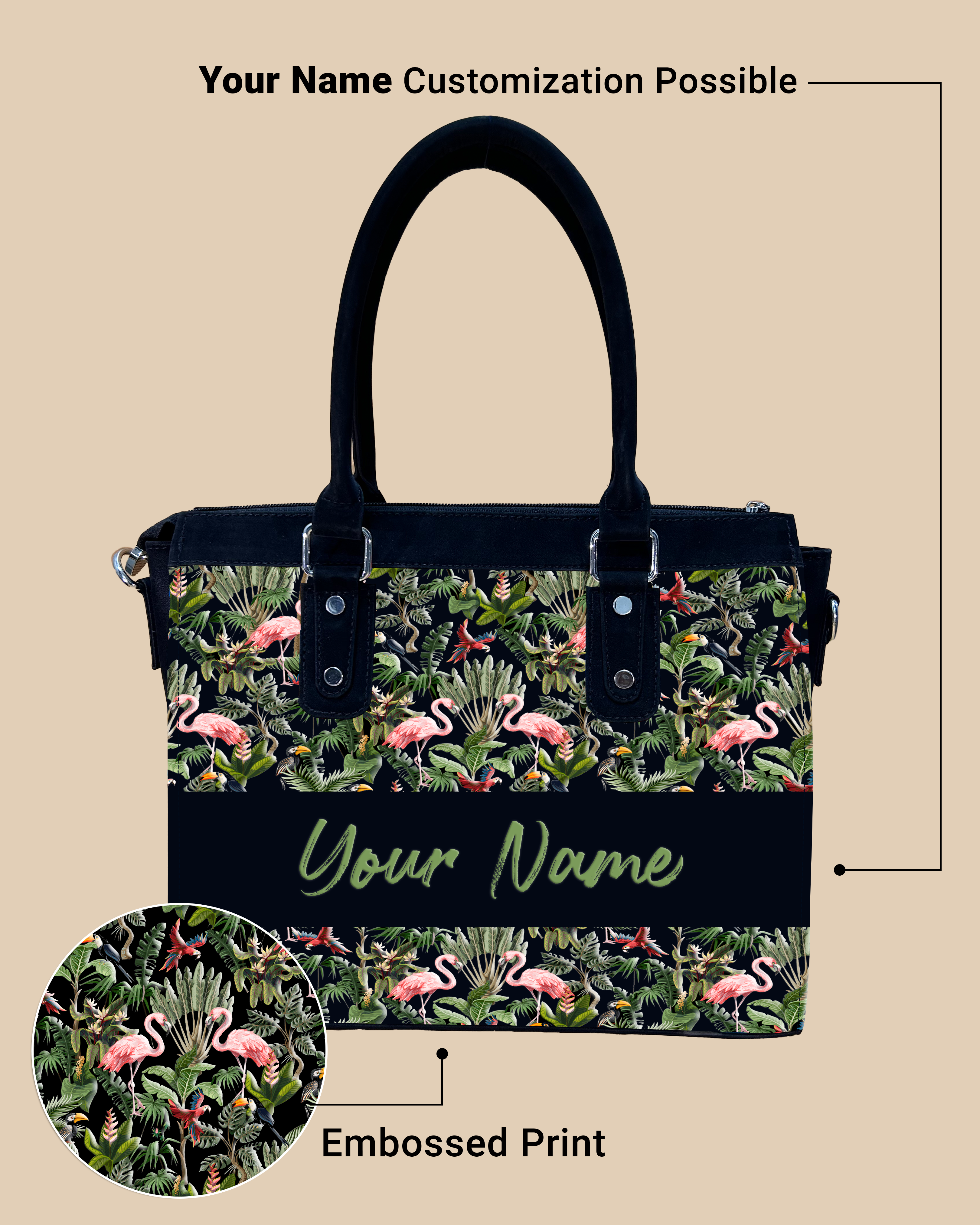 Aurelia  Flamingo And Colorful Parrot Designer Sling Bag for Everyday Use