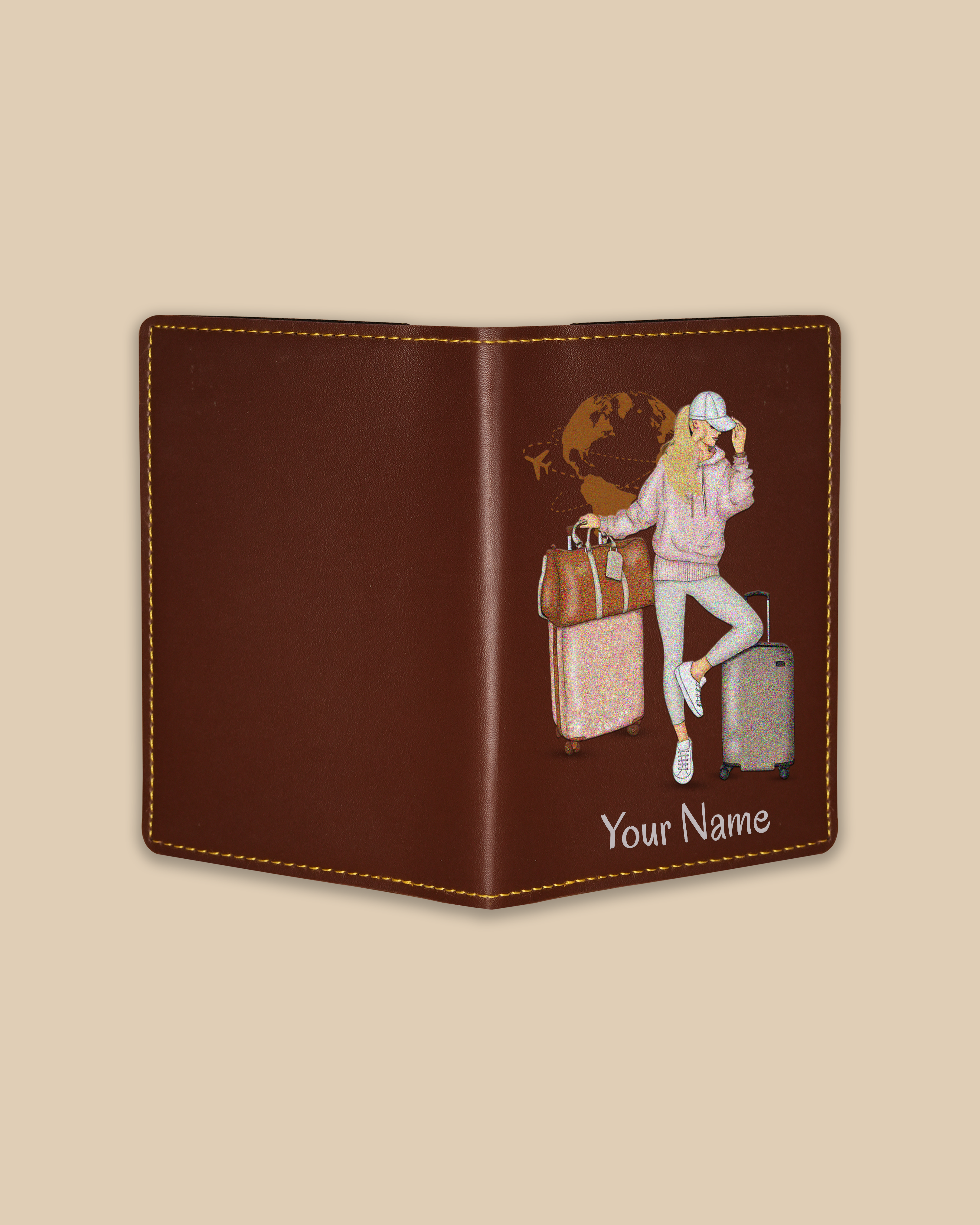 Customized Passport Cover -  WANDERLUST