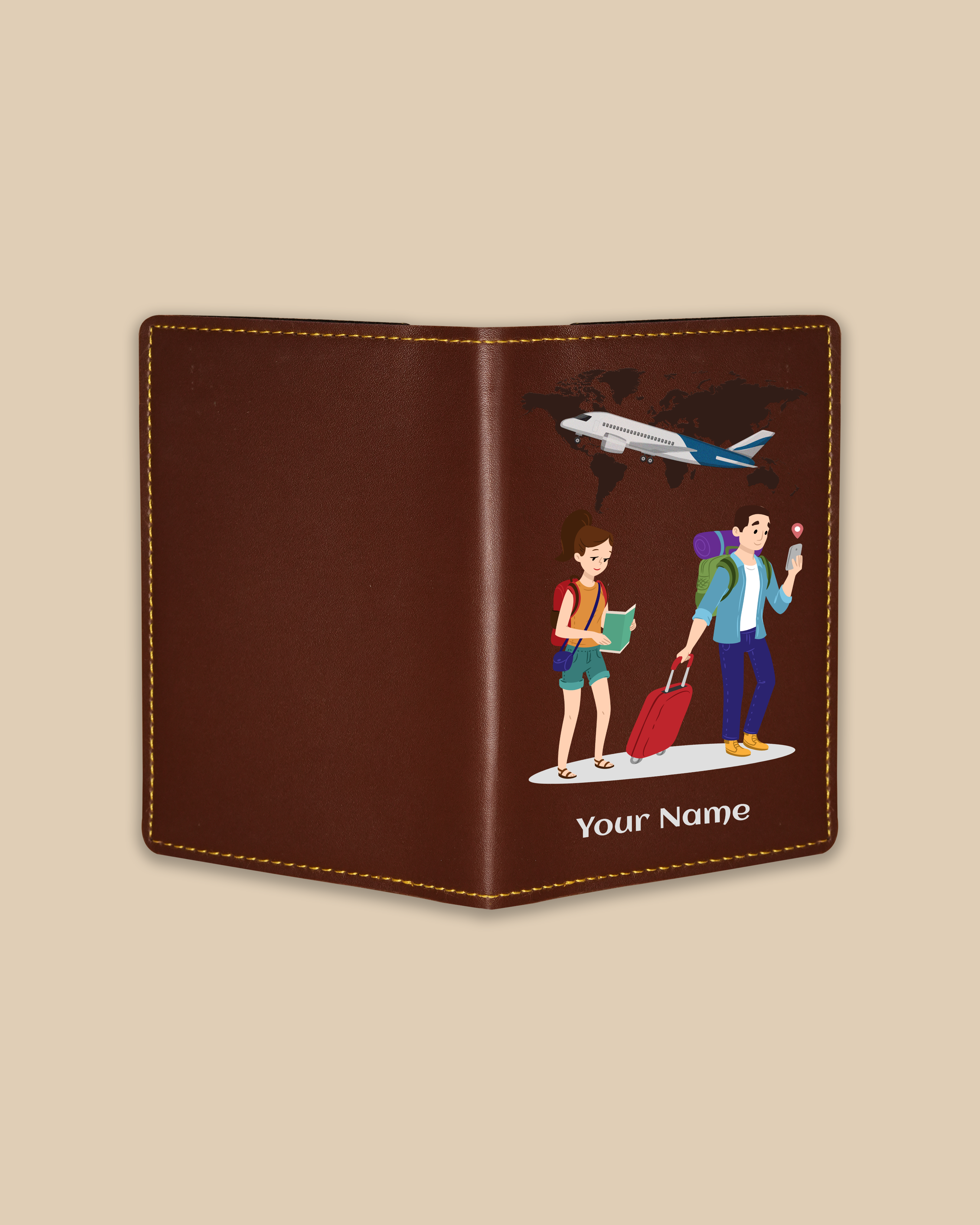 Customized Passport Cover - JET SET GO