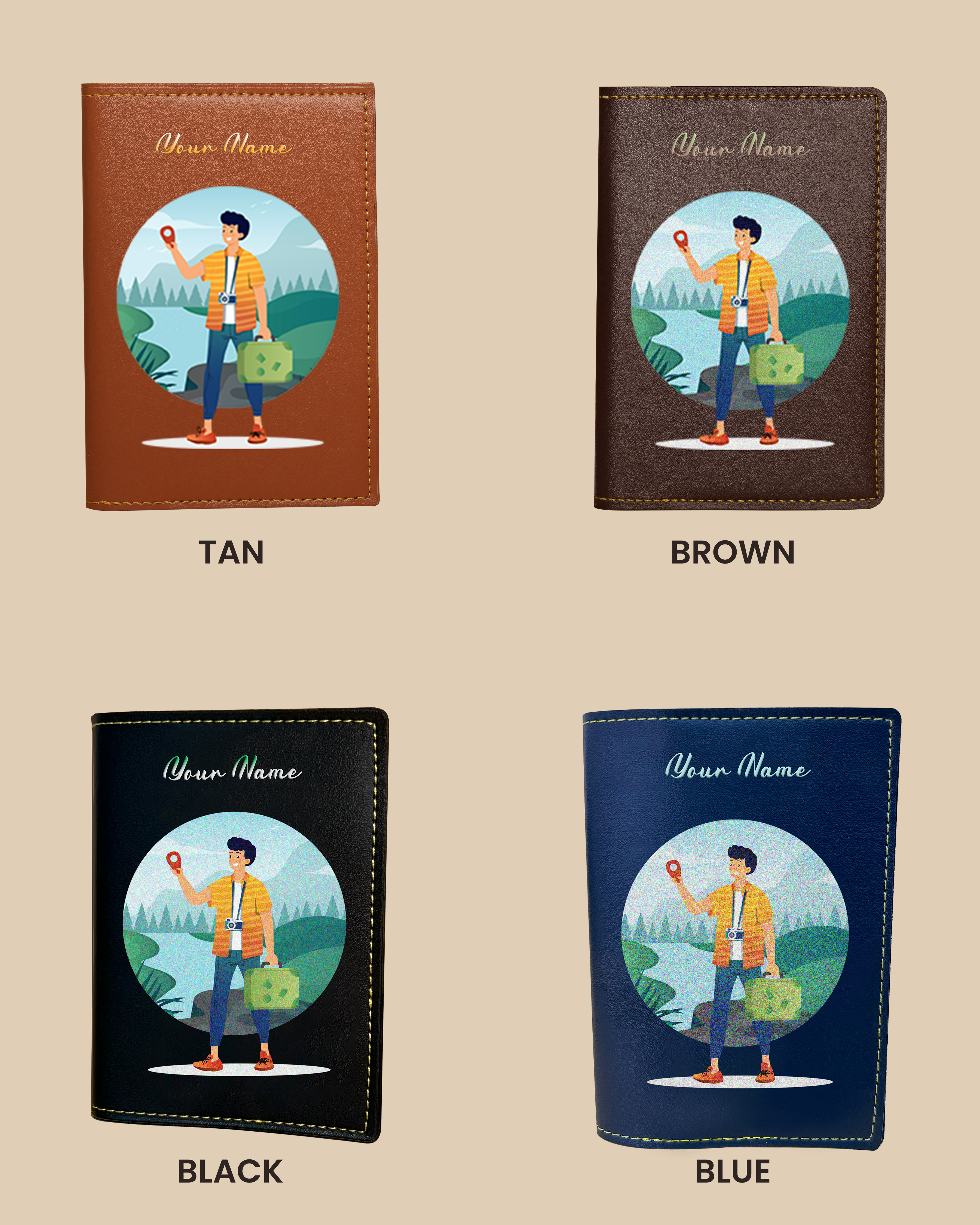 Customized Passport Cover - ADVENTURES