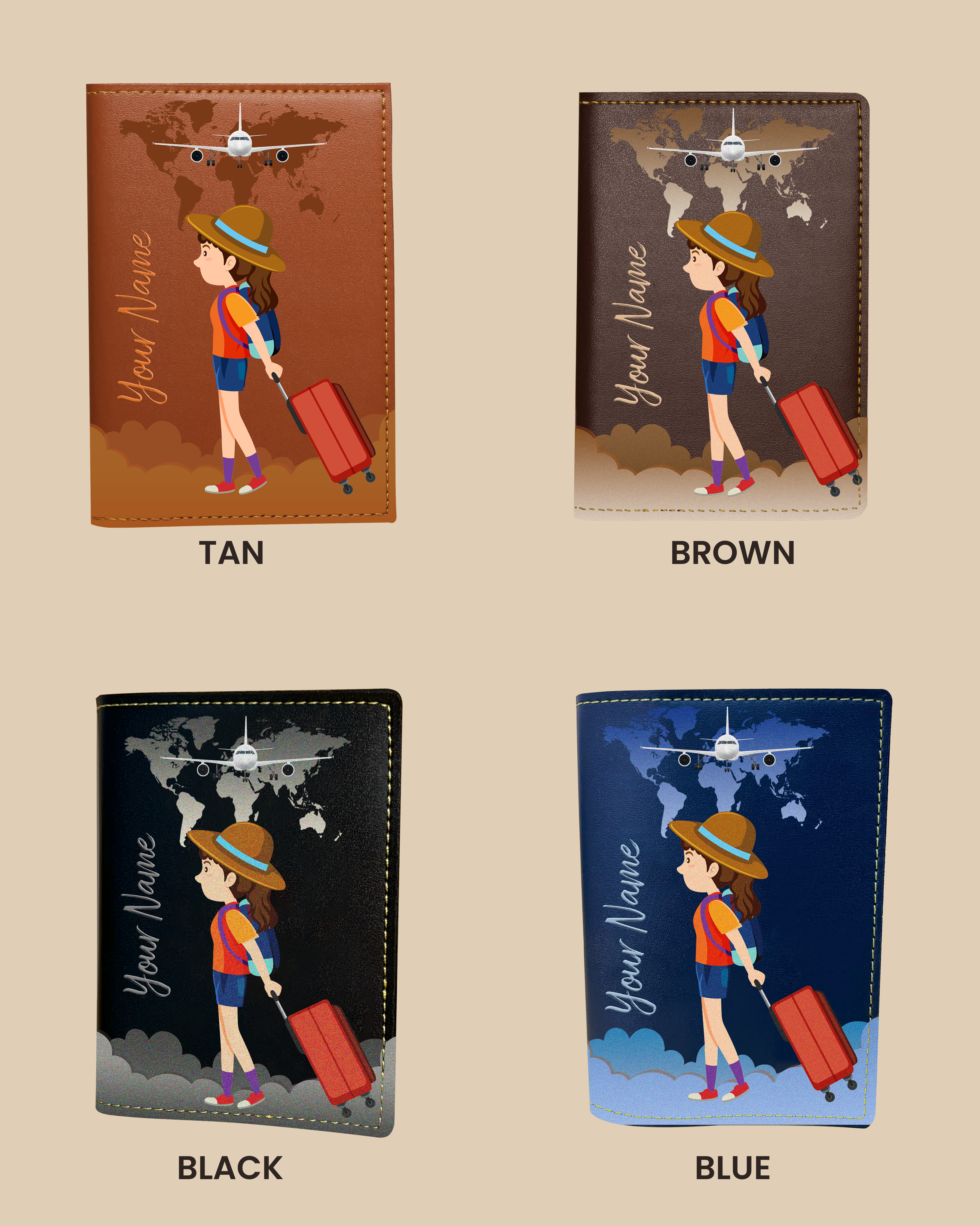 Customized Passport Cover -  Little Explorer