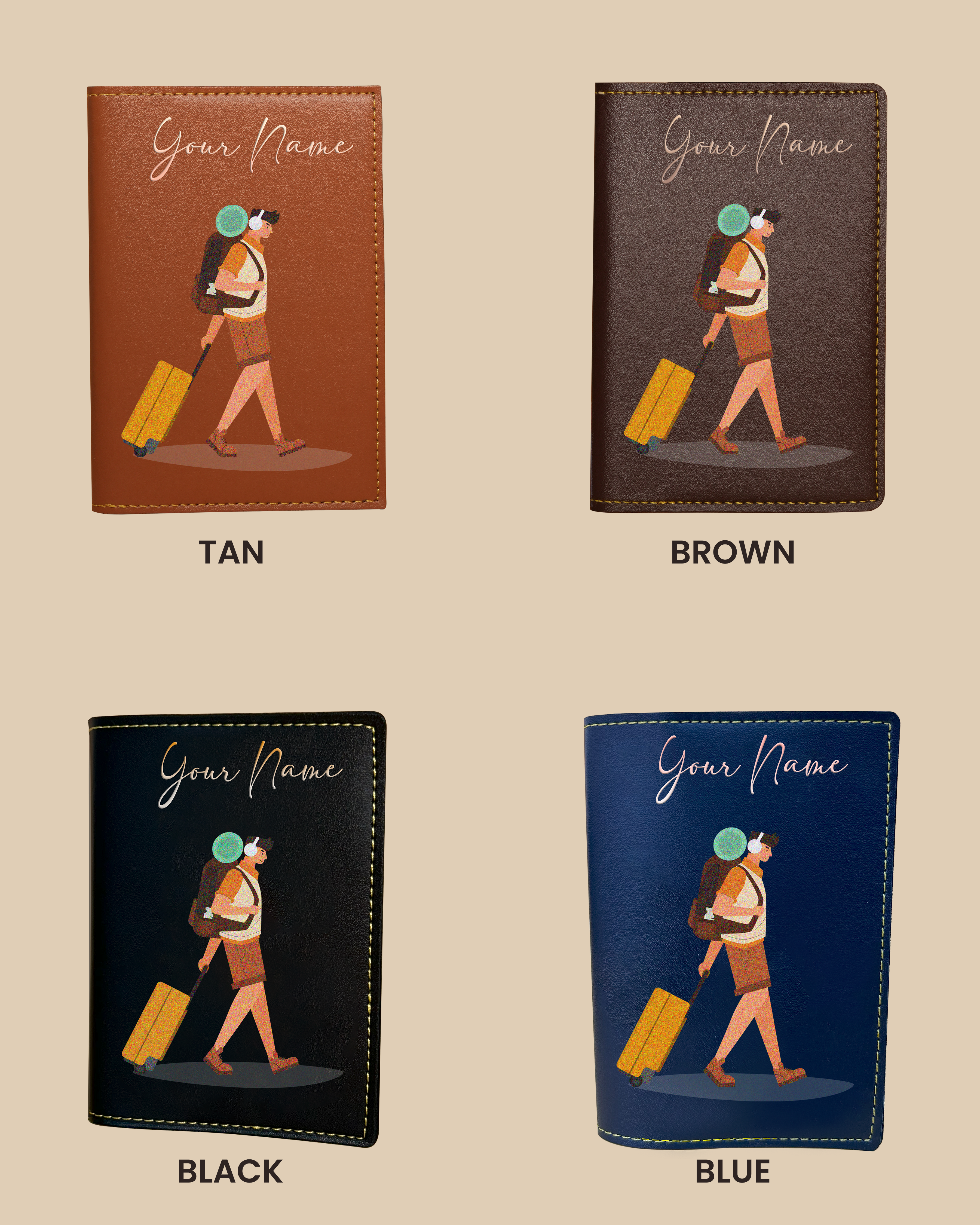 Customized Passport Cover - ROAD RUSH