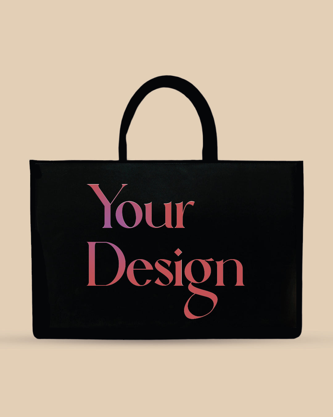 In Voguish Hand Painted Custom design Tote Bag